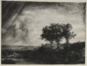 As três árvores de Rembrandt van Rijn