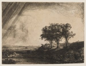 As Três Árvores de Rembrandt van Rijn