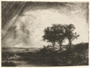 As Três Árvores de Rembrandt van Rijn