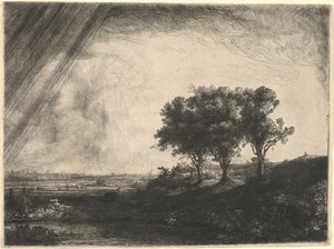 As Três Árvores de Rembrandt van Rijn