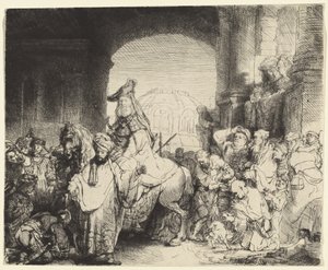O Triunfo de Mordecai de Rembrandt van Rijn