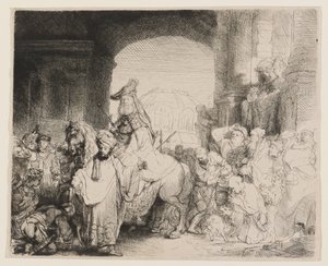 O Triunfo de Mordecai de Rembrandt van Rijn