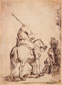 O Soldado Turbinado a Cavalo, 1632 de Rembrandt van Rijn