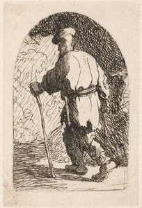 A fuga para o Egito: um esboço de Rembrandt van Rijn