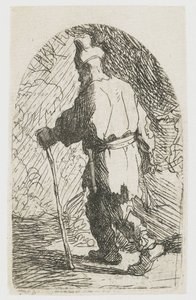 A fuga para o Egito: um esboço: São José de Rembrandt van Rijn