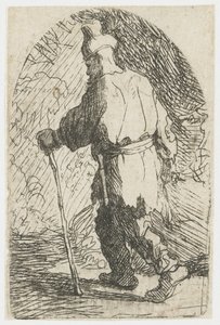 A fuga para o Egito: um esboço: São José de Rembrandt van Rijn