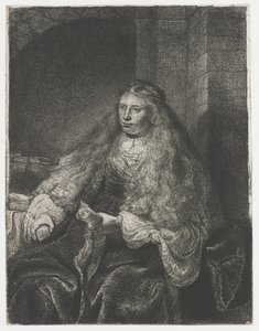 A grande noiva judia de Rembrandt van Rijn
