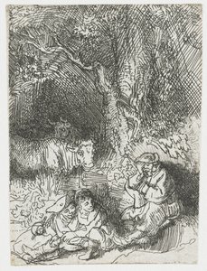 O pastor adormecido de Rembrandt van Rijn
