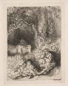 O pastor adormecido de Rembrandt van Rijn
