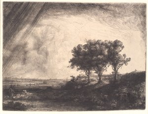 As três árvores de Rembrandt van Rijn