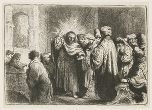 O dinheiro da homenagem de Rembrandt van Rijn