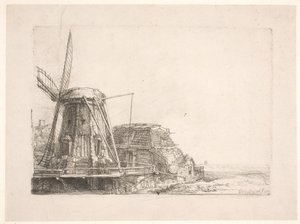 O moinho de vento de Rembrandt van Rijn