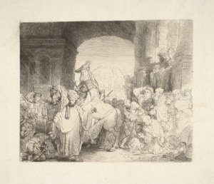 O triunfo de Mardoqueu de Rembrandt van Rijn