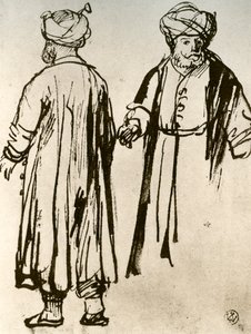 Dois Turcos Andando, 1913. de Rembrandt van Rijn