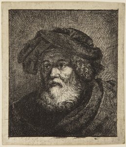 Velho com gorro de Rembrandt van Rijn