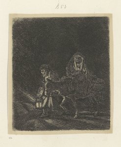 Voo para o Egipto: peça nocturna
Recueil de quatre-vingt-cinq estampes originales (título da série) de Rembrandt van Rijn