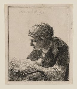 Mulher a ler de Rembrandt van Rijn