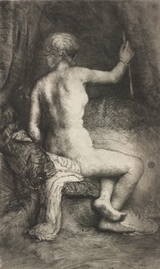 Mulher com a Flecha, 1661. de Rembrandt van Rijn