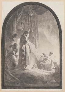 A Ressurreição de Lázaro (pintura de grandes dimensões) de Rembrandt van Rijn