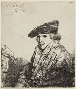 Jovem com boné de Rembrandt van Rijn