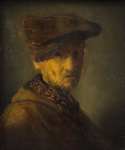 Homem com um chapéu. (Retrato do Pai de Rembrandt) de Rembrandts skole
