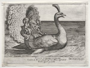 Combate Naval Representado no Rio Arno em Florença, para o Casamento de Cosimo di Medici Príncipe da Toscana, e Maria Maddalena da Áustria, em 1608: Evrito Echione E Etalide de Remigio Cantagallina