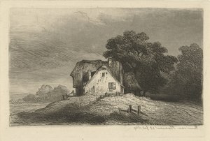 Casas em uma colina de Remigius Adrianus Haanen