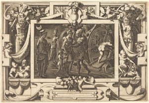 Medeia embarca com Jasão de René Boyvin after Leonard Thiry