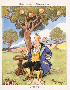 Gravidade (litografia a cores) de René Bull