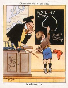 Matemática (litografia a cores) de René Bull