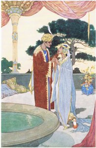 Noureddin e a bela escrava de 1930 de René Bull