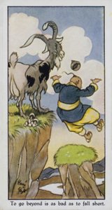 Ir além é tão mau quanto ficar aquém (cor litho) de René Bull