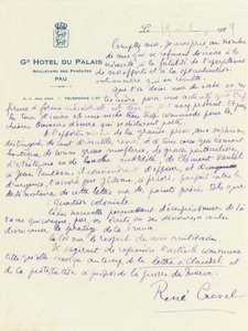 Carta de &39;O Dossiê Completo do Encontro do Bar du Chateau&39; de René Crevel