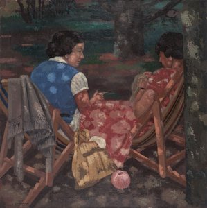 Tricotar Mulheres no Jardim
