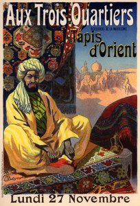 Três Quartos - Cartaz de Tapete Oriental, década de 1890 de René Louis Péan