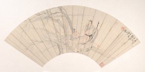 Erudito no Vento, ca. 1880. de Ren Xun