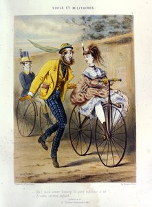 A Draisienne (gravação a cores)