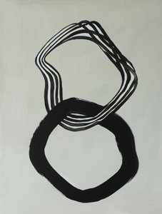 Anéis abstratos entrelaçados de Renate Holzner