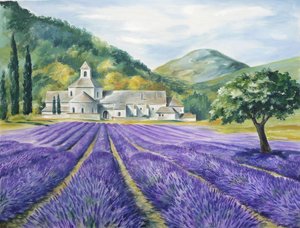 Serenidade do Campo de Lavanda de Renate Holzner