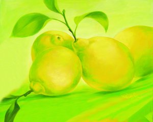 Limões de um verde vibrante de Renate Holzner