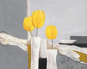 Tulipas amarelas vibrantes de Renate Holzner