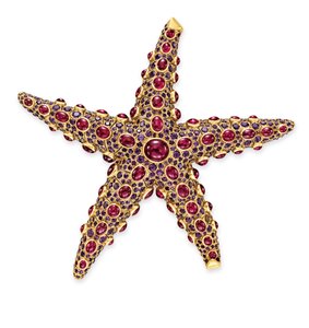 Broche estrela do mar