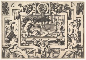 Medéia derrama uma poção mágica sobre Jason King Aeson tão obsoleto e magro em um tanque que ela ..., 1563.