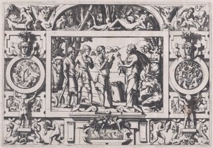 A Rainha Ino e o Lavrador A Rainha Ino estraga a semente do novilho em todos os lugares..., 1563.