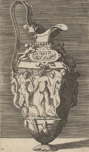 Vaso com Dançarinas e Sátiros, final do século XVII.
