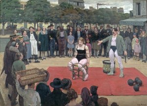 The Travelling Performers, c.1928-30 (óleo sobre tela)
