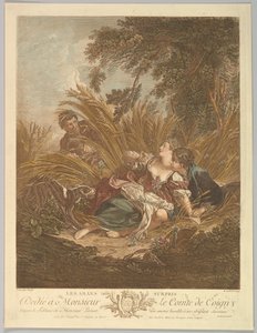 Les Amans Surpris Os Amantes Surpreendidos, século XVIII.