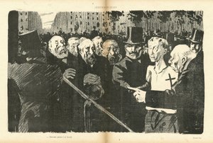 Ilustração de Hermann-Paul (1864-1940) em Le Canard Sauvage de Rene George Hermann Paul