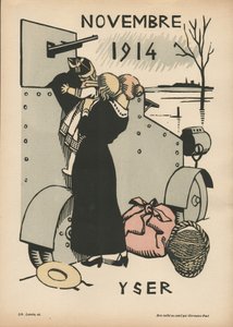 Calendário da Guerra (1º ano - agosto de 1914 a julho de 1915) (cor xilogravura)