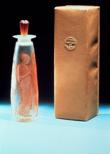 Flacon de vidro para o perfume Ambre Antique da Coty